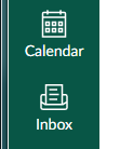 Image of the Canvas Inbox and Calendar icons.