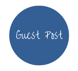 Featured Image for Guest Posts, a blue circle with Guest Post written inside.