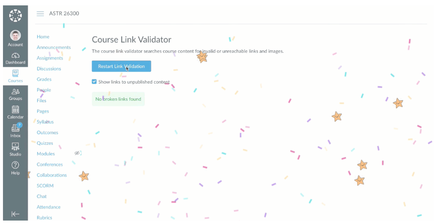 link validator celebration