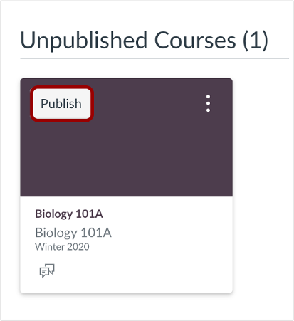 Publish from Dashboard