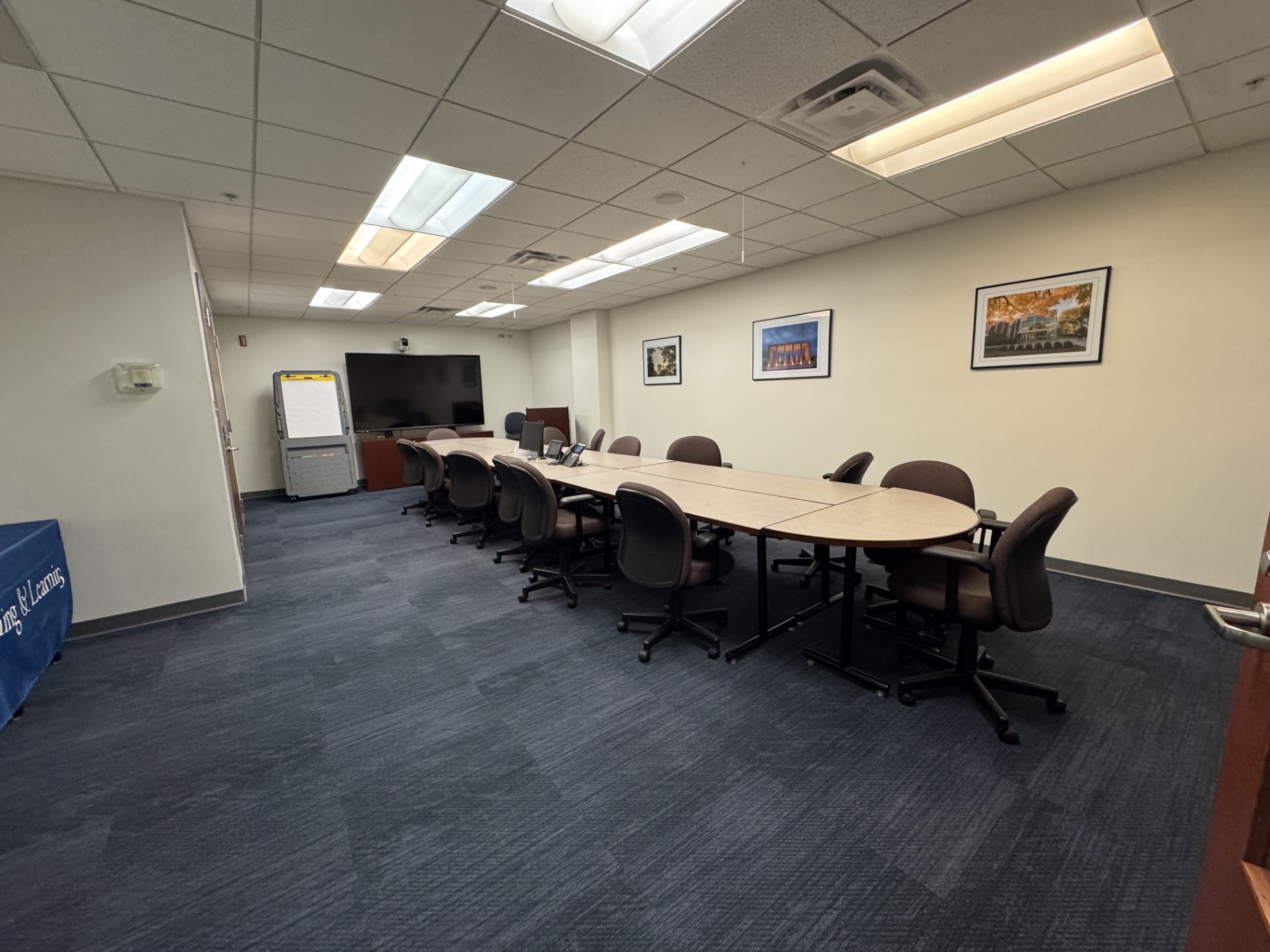 CTL conference room with a large meeting table